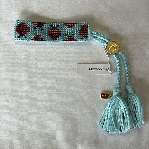 Coach Ladybug Beaded Friendship Bracelet Bohemian NWT - Picture 3 of 7